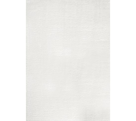 Tapis De Salon Doux Blanc Cosy 120x160cm