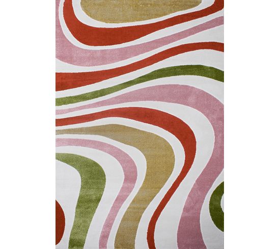 Tapis De Salon Memphis Géométrique Multicolore 80x150