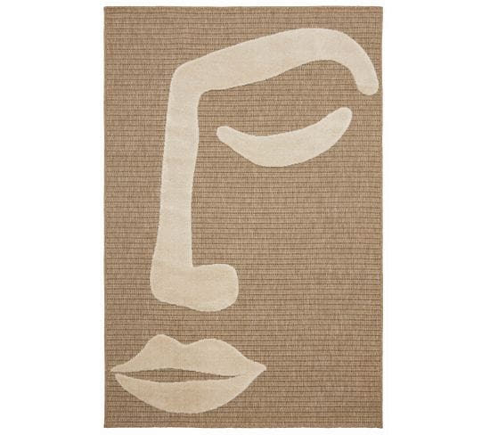 Tapis De Salon Palma Visage Blanc 80x150