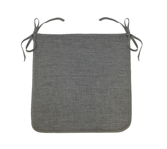 Coussin Galette De Chaise Chambray Newtons Anthracite
