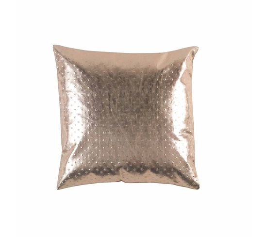 Coussin 40 X 40 Cm Suede Cuivre Sterling