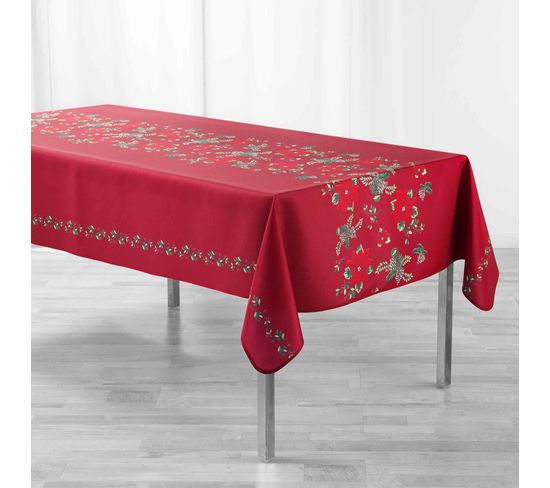 Nappe Rectangle 150 X 240 Cm Noel Isadore Rouge