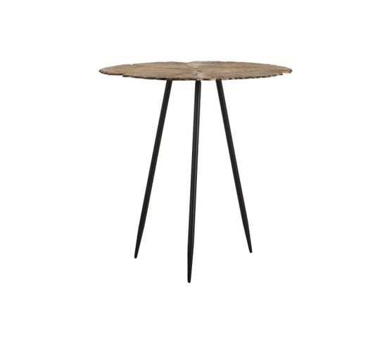 Table D'appoint Or/noir - Ginko Taille L