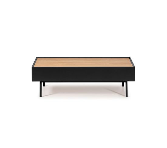 Table Basse Rectangulaire Noir/chêne - Teulat Arista