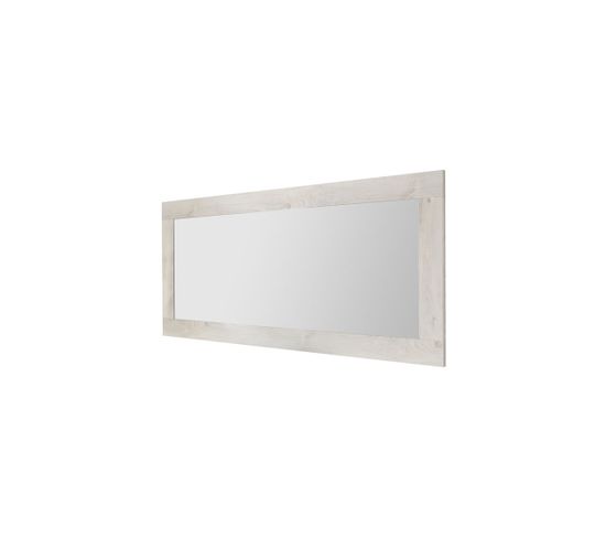 Miroir Rectangulaire Pin Blanc - Lubio