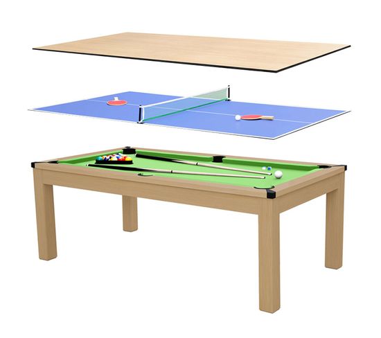 Table Transformable Stan Multi Jeux 3 En 1