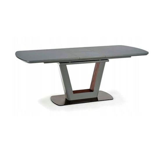 Table A Manger Extensible 160-200 Grise Design Bussy