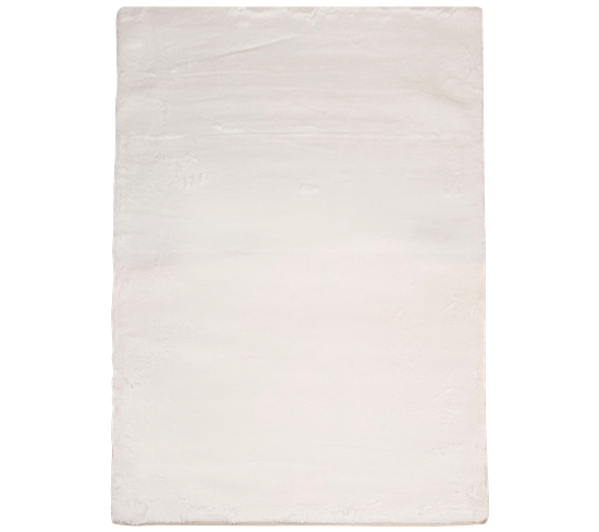 Tapis De Fourrure Velours Blanc 160x230cm