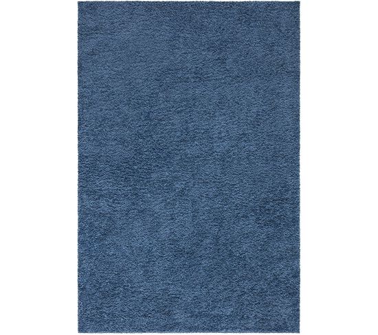 Tapis À Poils Longs Softy Bleu 150x150cm