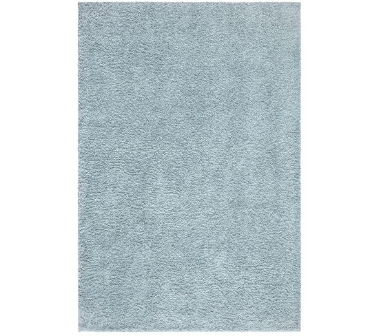 Tapis à Poils Longs Softy Bleu Azur 200x200cm