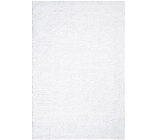 Tapis À Poils Longs Softy Blanc Neige 100x200cm