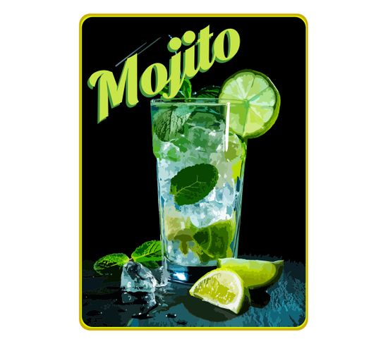 Cocktail - Signature Poster - Mojito - 30x40 Cm