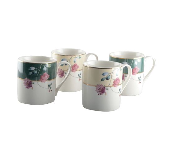 Set De 4 Mugs Floral