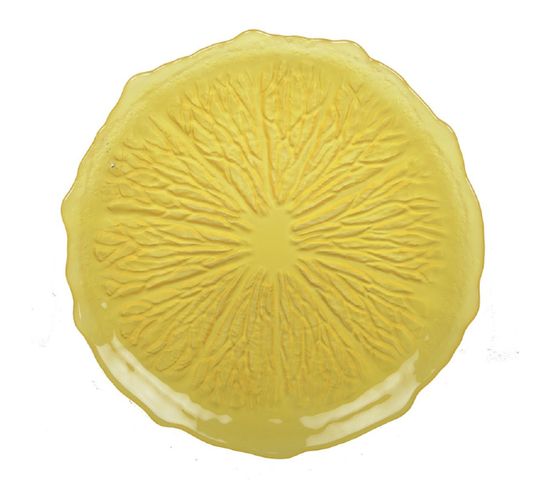Assiette Plate Jaune 28cm- Citron Par Boite De - 6