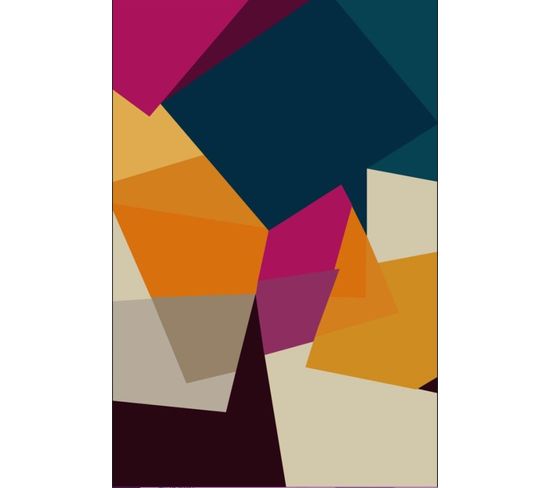 Tapis Origami Multicolore - 160x230