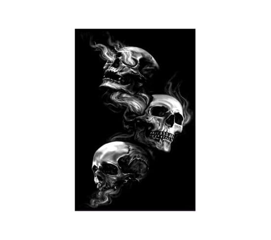 Tapis Skull Noir - 120x180