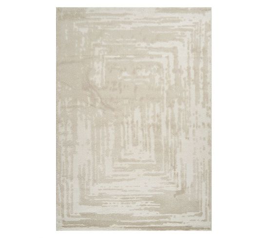 Tapis Abstrait Beige - Ela 71 Beige - 140x200 Cm
