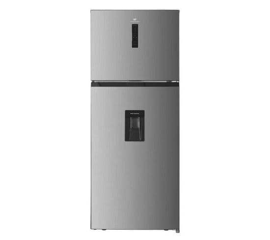 Réfrigérateur Congélateur Haut - 413l - Total No Frost - Inox - L70 X H 178 Cm