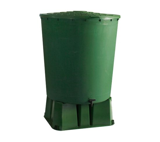 Récuperateur D'eau Avec Socle "ubud" -  350 L - Vert
