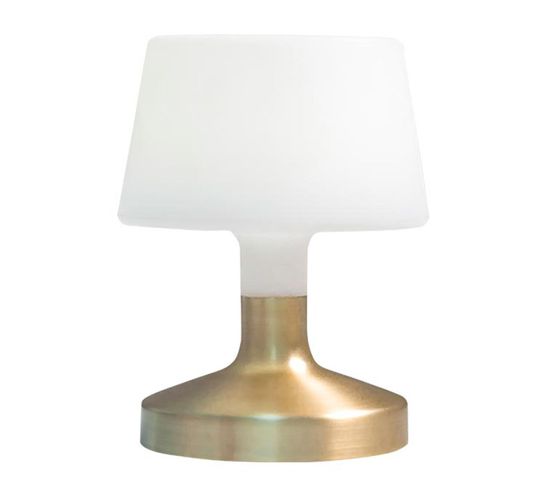 Lampe De Table Touch Led Helen Gold Or Polyéthylène H21cm