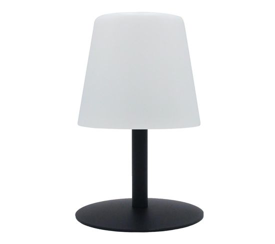 Lampe De Table Sans Fil LED Standy Mini Noir Acier H25cm