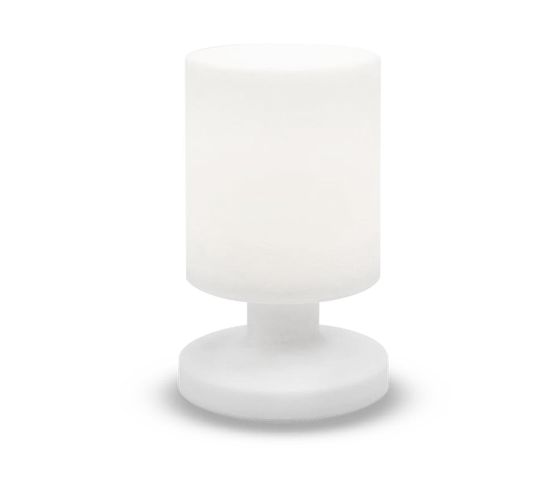 Lampe De Table Sans Fil LED Lily W26 Blanc Polyéthylène H26cm