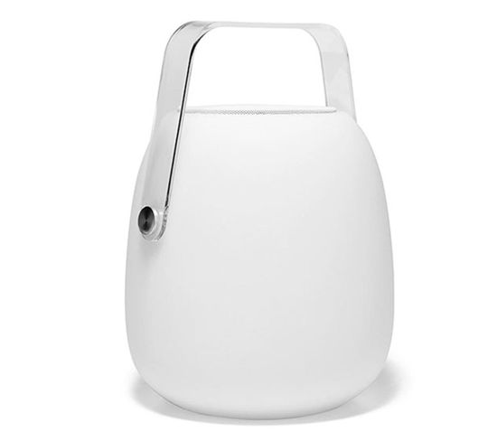 Lampe Enceinte Bluetooth Sans Fil Mini So Play Blanc Polyéthylène 5w