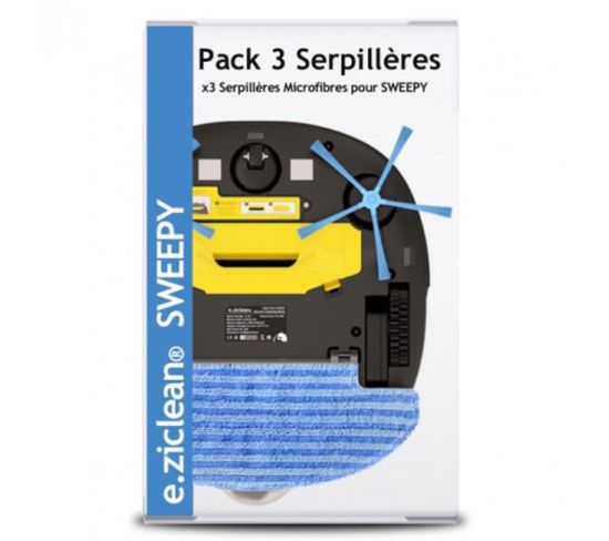 Pack 3 Serpillères - Eziclean® Aqua One, One Aqua 200, Sweepy