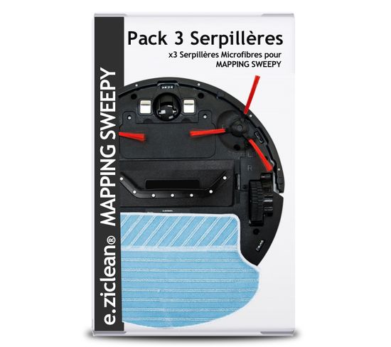 Pack De 3 Serpillères Eziclean® Mapping Sweepy