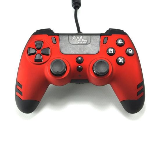 Manette Filaire Steelplay Metaltech Rouge Pour PS4