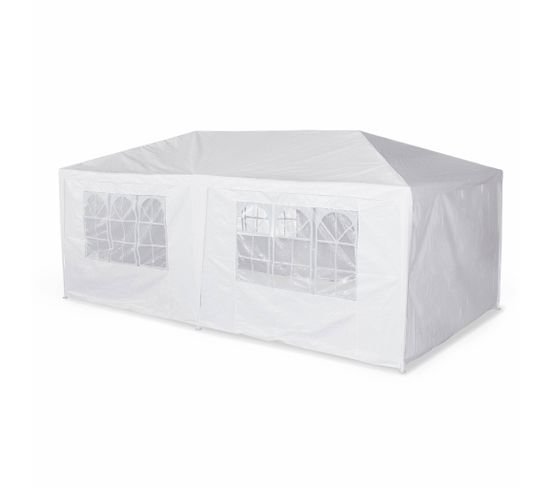 Tente De Réception 3x6m - Aginum -  Blanc - à Utiliser Comme Pavillon. Chapiteau Ou Tonnelle.