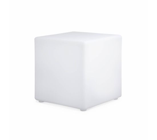 Cube Led 40cm - Cube Décoratif Lumineux. 16 Couleurs. 40cm. Rechargeable. Télécommande