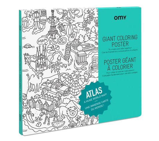 Poster À Colorier - Atlas
