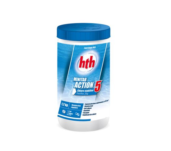 pastilles a dissolution lente 20g action 5 hth pour piscine chlore stabilise entretien equipement de la piscine but