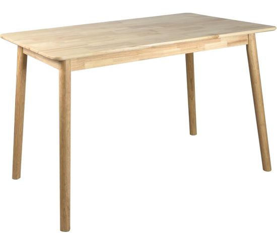 Table de cuisine salle à manger bois massif 120 X 75 cm NITA (bois Clair)