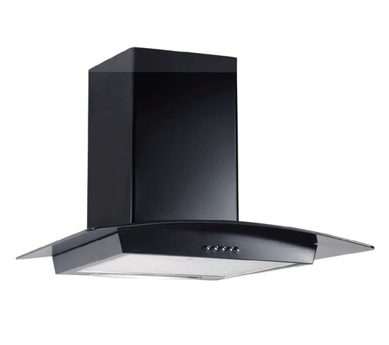 Hotte Decorative Murale 90 Cm 62db 650m3 H Noir Lkdg90b Hotte But