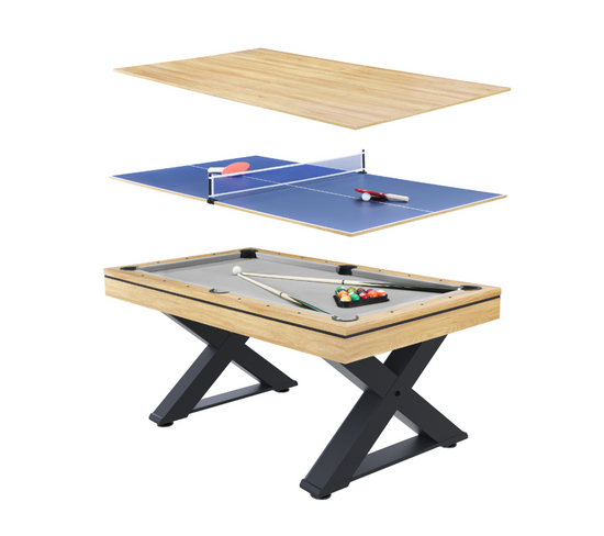 Table Multi-jeux En Bois Ping-pong Et Billard Texas