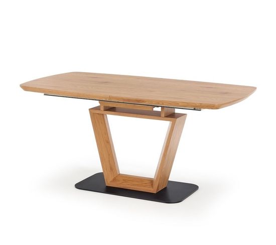 Table Design Originale Bois Et Métal 160/220x90cm Banff