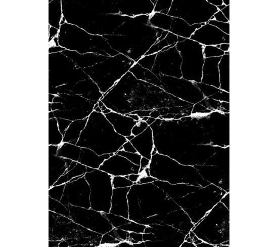 Tapis Marbre Noir - 80x150