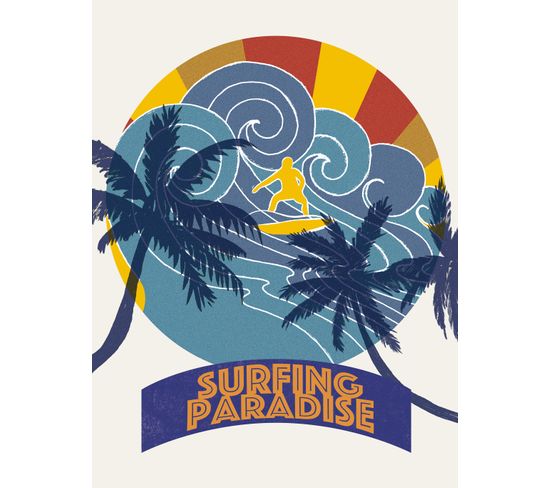 Sea - Signature Poster - Surfing_paradise_2 - 40x60 Cm