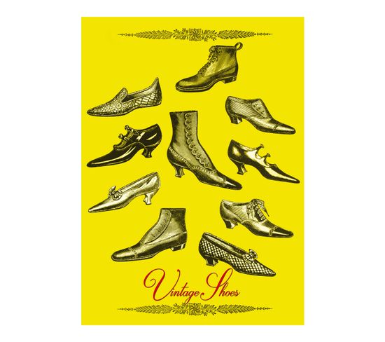 Vintage - Signature Poster - Shoes - 60x80 Cm