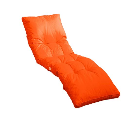 Coussin Pour Bain De Soleil En Polyester 185 X55cm Orange