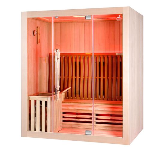 Sauna Combi Boreal Elégance 3 - 175x125 Infrarouge + Vapeur