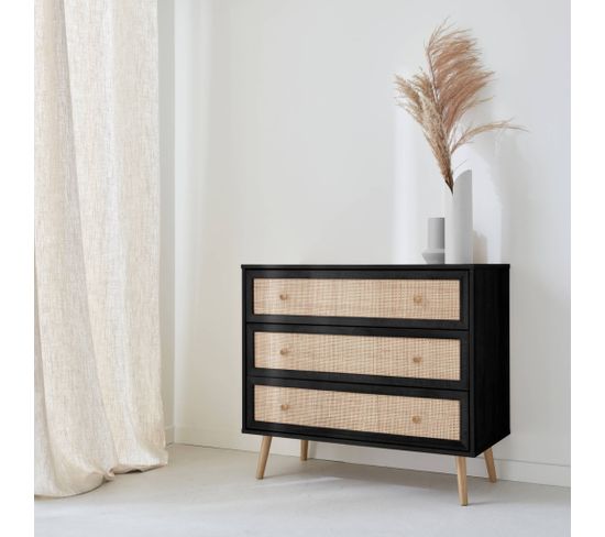 Meuble Rangement Enfant Alice's Home Tobias - 12 Casiers (84x29.5x60cm, MDF Naturel/Blanc)