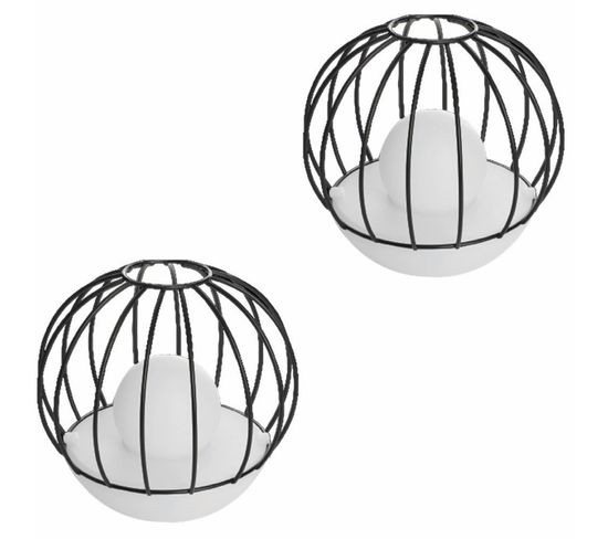 Balise Solaire Ezilight® Solar Deco Ball Pack De 2 Lampes