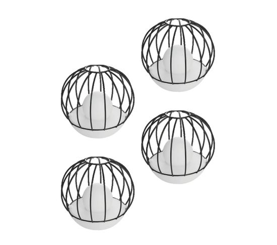 Balise Solaire Ezilight® Solar Deco Ball Pack De 4 Lampes