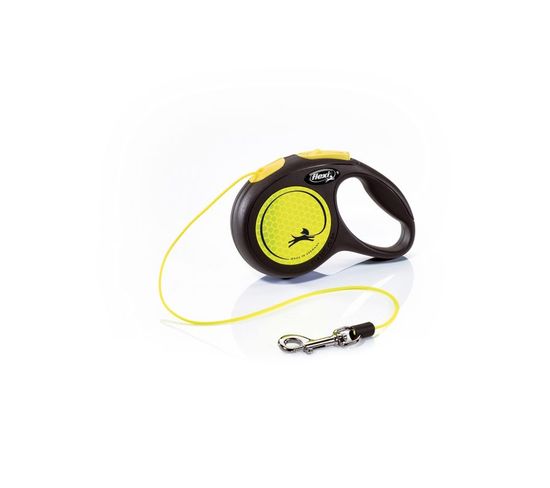 Laisse New Neon Xs Cord 3 M Black/ Neon Yellow Flexi Cl01c3-251-s-neoge