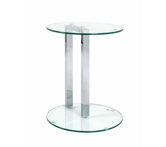 Table D'appoint Ronde "antilles" 50cm Transparent