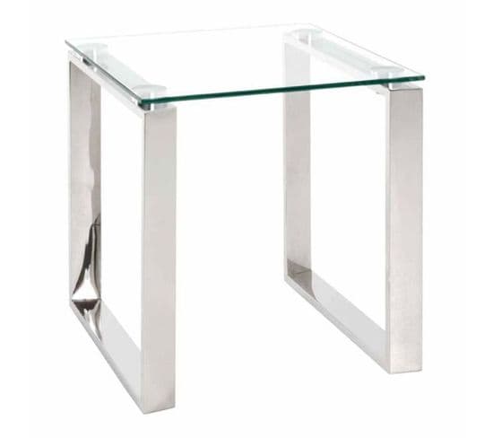 Table D'appoint Design "hytin" 45cm Argent
