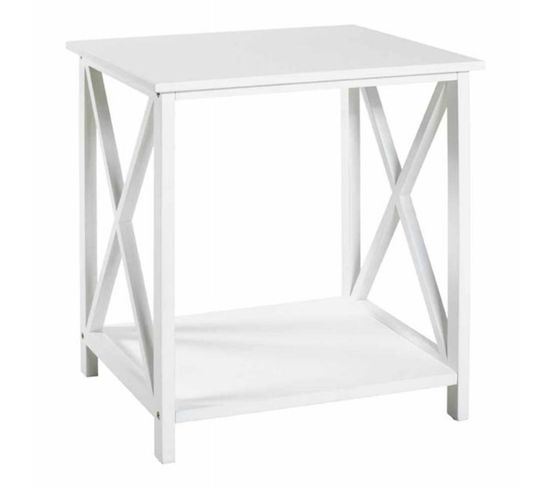 Table D'appoint Déco "amore" 45cm Blanc